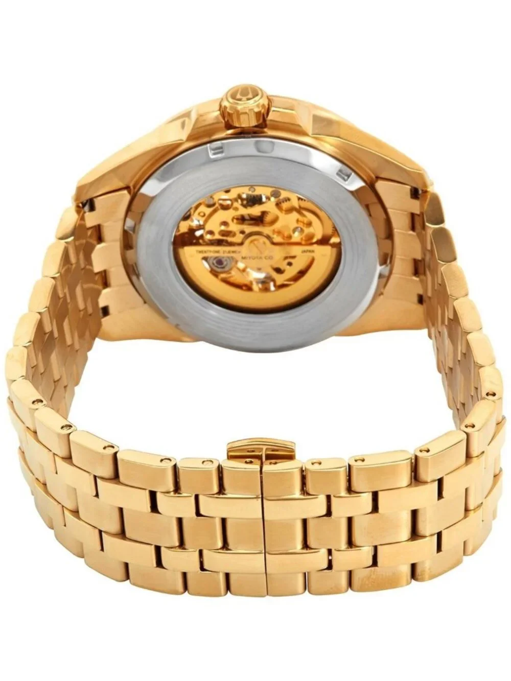 NWT Bulova Sutton Automatic Gold Skeleton Dial Men's Watch